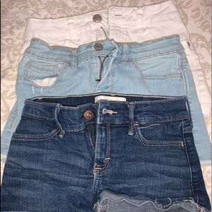 girls denim shorts
